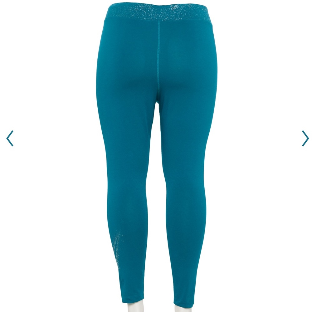 Nike Women Bright Spruce Stardust High-Waisted Leggings - Picture 2 of 3